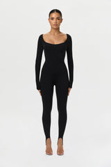 Naked Scoop Stirrup Jumpsuit