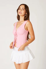 Tie Front Top