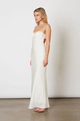 Satin Bustier Gown