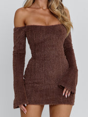 Vyorix JUNO MINI DRESS BROWN
