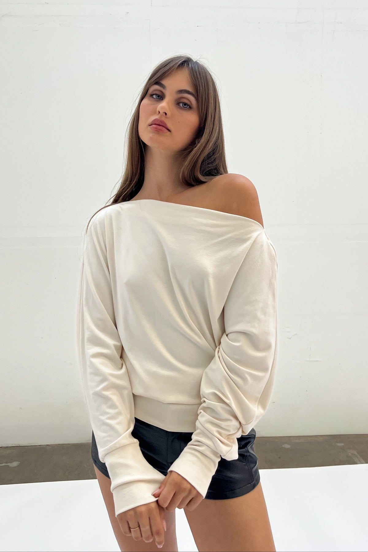 Off-Shoulder Jersey Top