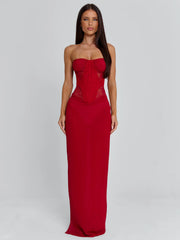 Vyorix ALEXIAM MAXI DRESS RED