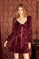 Blake Satin Rosette Mini Dress