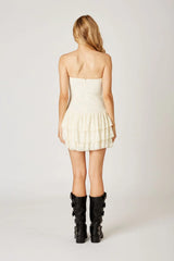 Tiered Lace Mini Dress