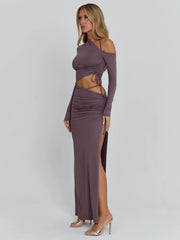 Vyorix SERAYA MAXI DRESS MAUVE