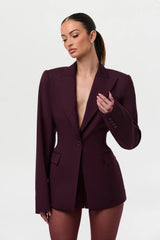 High Waist Suited Shorts