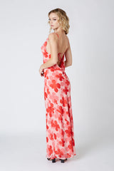 Floral Cowl Neck Maxi Dress