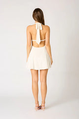 Lace Halter Mini Dress