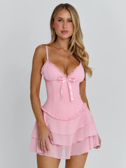 Vyorix EVANIA MINI DRESS PINK