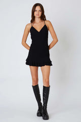 Open Back Mini Dress