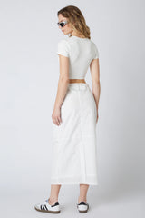Keyhole Cut Out Baby Tee