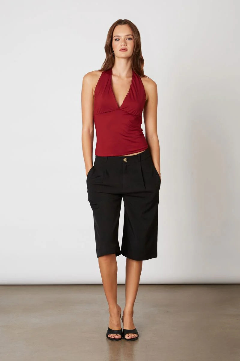 Mid-Rise Trouser Short