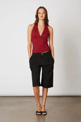 Mid-Rise Trouser Short