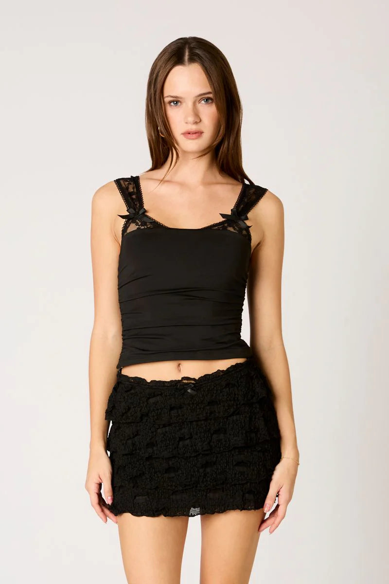 Peek-a-Boo Lace Tank