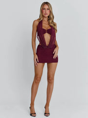 Vyorix KARIEL MINI DRESS PURPLE