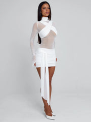 Vyorix OLYRA MINI DRESS WHITE