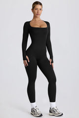 Super Sculpt Seamless Full-Length Jumpsuit in Black