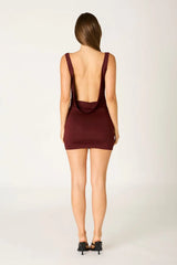 Draped Bodycon Mini Dress