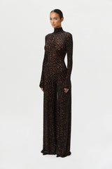 Burnout Wide-Leg Jumpsuit