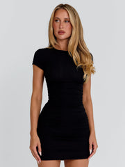 Vyorix GLOWEN MINI DRESS BLACK
