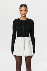 Chiffon Flare Mini Skirt