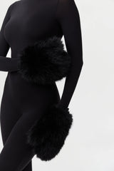 Faux Fur Mitten