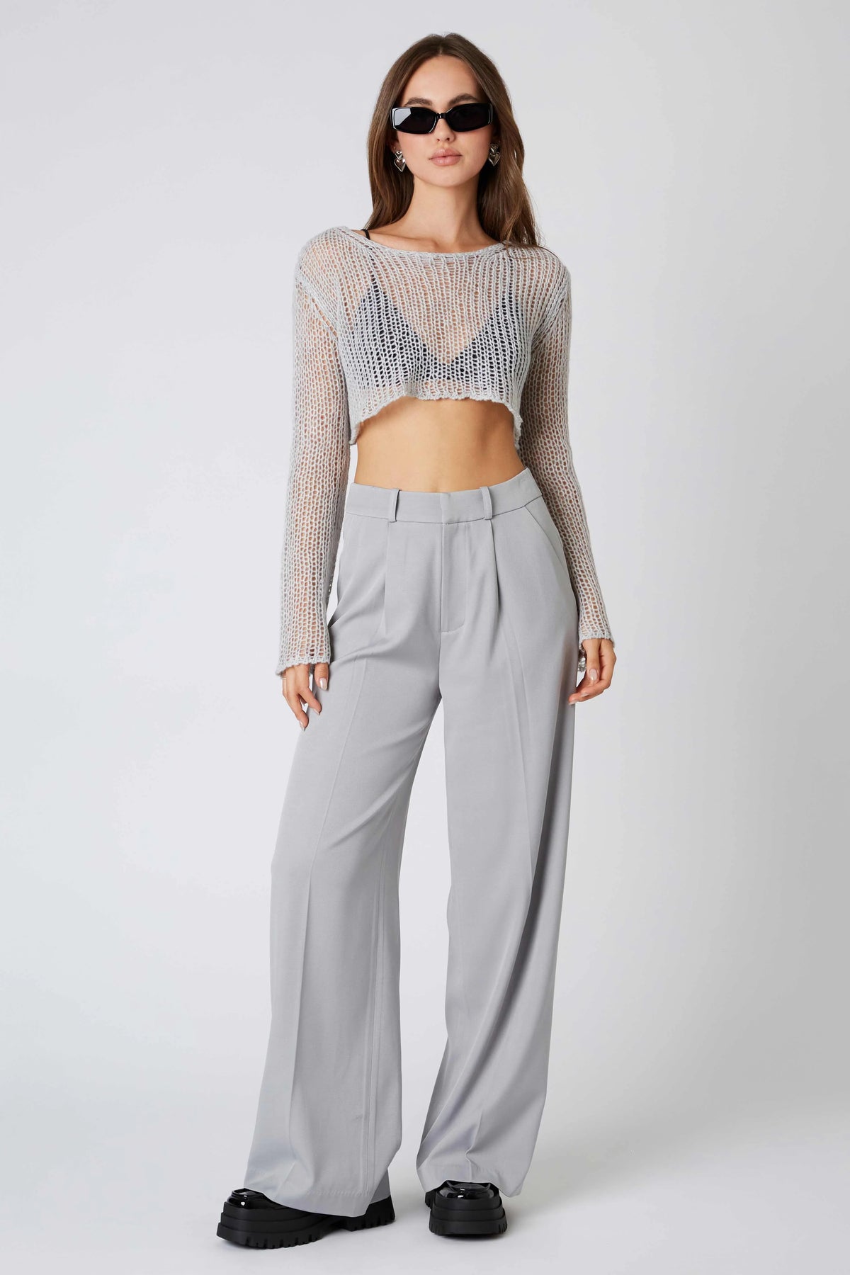 Mid-Rise Trousers