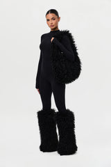Faux Fur Plush Shoulder Bag
