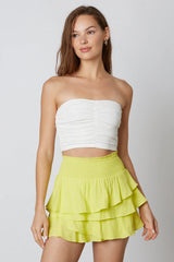 Asymmetrical Ruffle Skort
