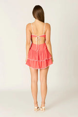 Double Layered Dropwaist Mini Dress
