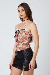 Floral Mesh Corset
