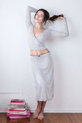 THE POLKA DOT WRAP TOP
