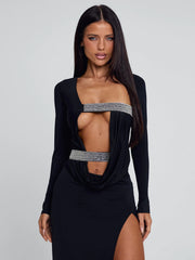 SOLVIA MAXI DRESS BLACK