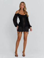Vyorix DORELLE MINI DRESS BLACK