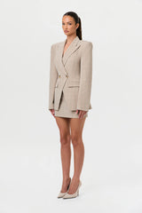 Suiting Plaid Mini Skirt
