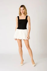 Poplin Bubble Mini Dress