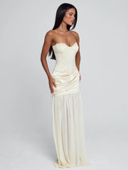 Vyorix ROWNA MAXI DRESS IVORY