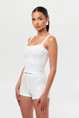Sequined Hot Pants