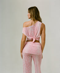 THE MELODY TOP IN PINK SNAKE