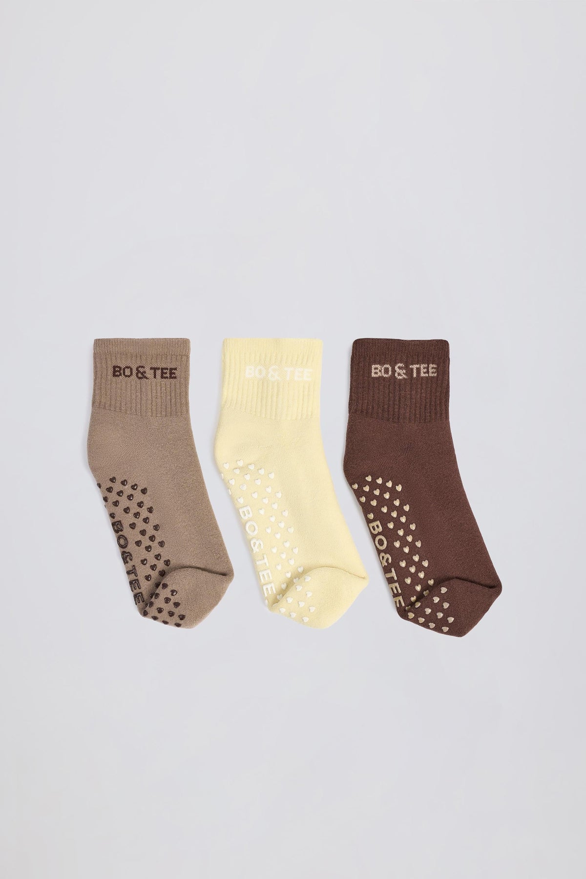 Pilates Sock Bundle in Mocha Multi