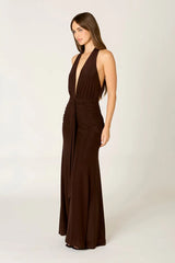 Jersey Halter Maxi Dress