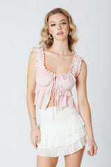 Ruffled Peplum Top