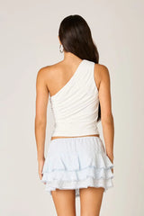 Eyelet Ruffle Skirt