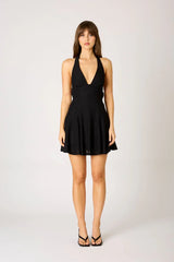 Lace Halter Mini Dress
