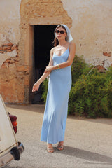 Georgette Maxi Dress | Baby Blue