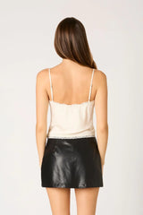 Satin Bias Lace Camisole
