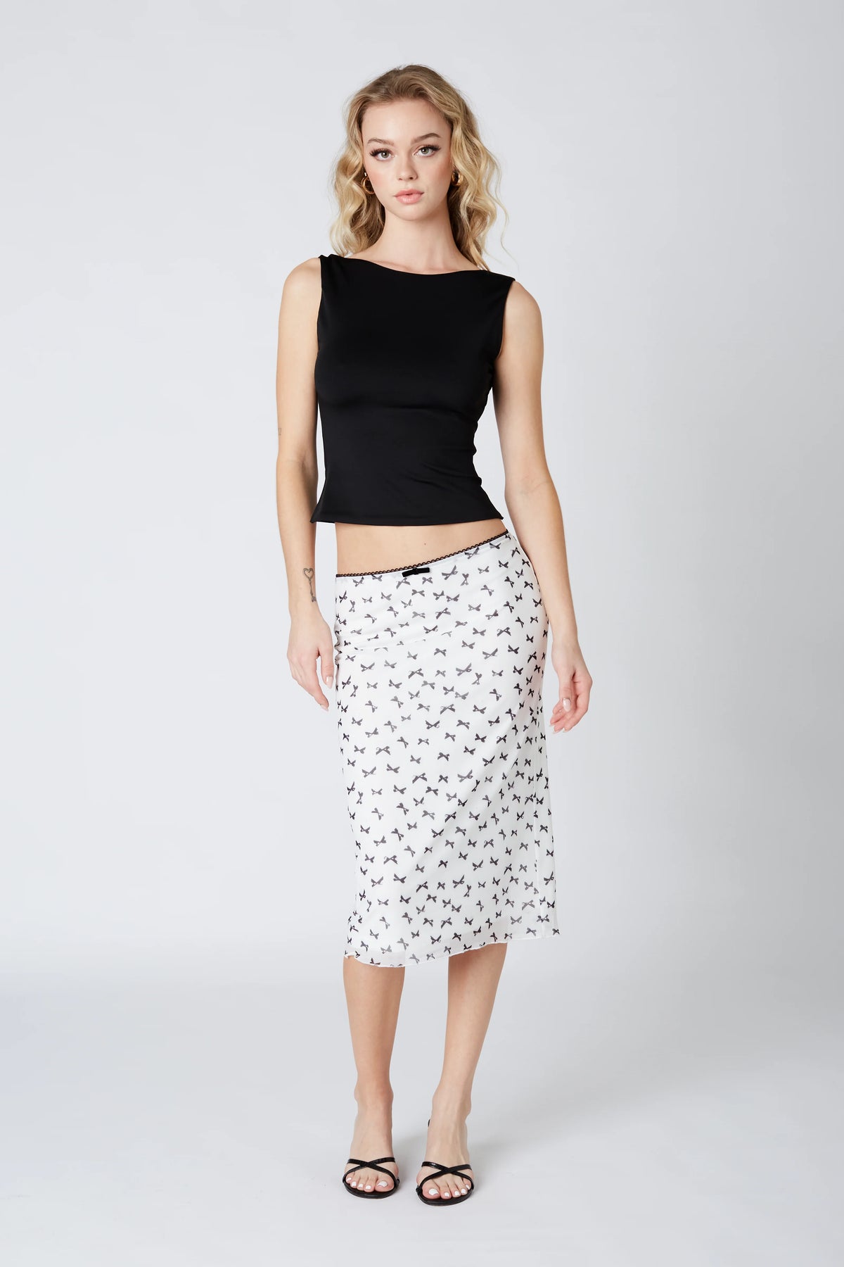 Bow Midi Skirt