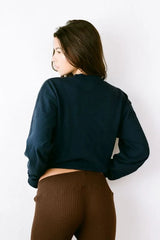 THE LUCKY SWEATSHIRT IN NAVY