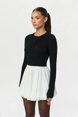 Chiffon Flare Mini Skirt