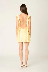 Waterfall Ruffle Mini Dress